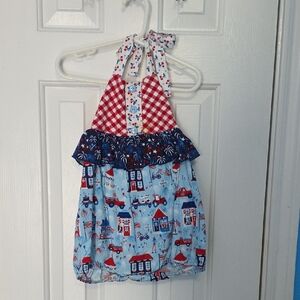 Kids Patriotic Halter One Piece